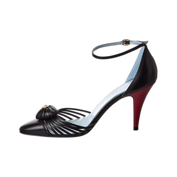 Valentino Royal Heart 90 Leather Pump, Black